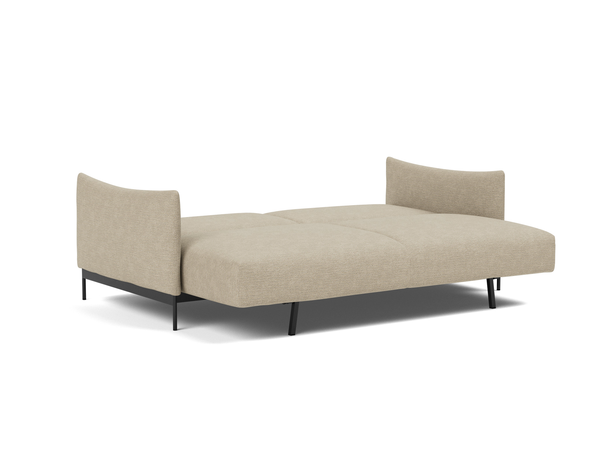 Schlafsofa Malloy Strukturierter Stoff Taura 356-Sand