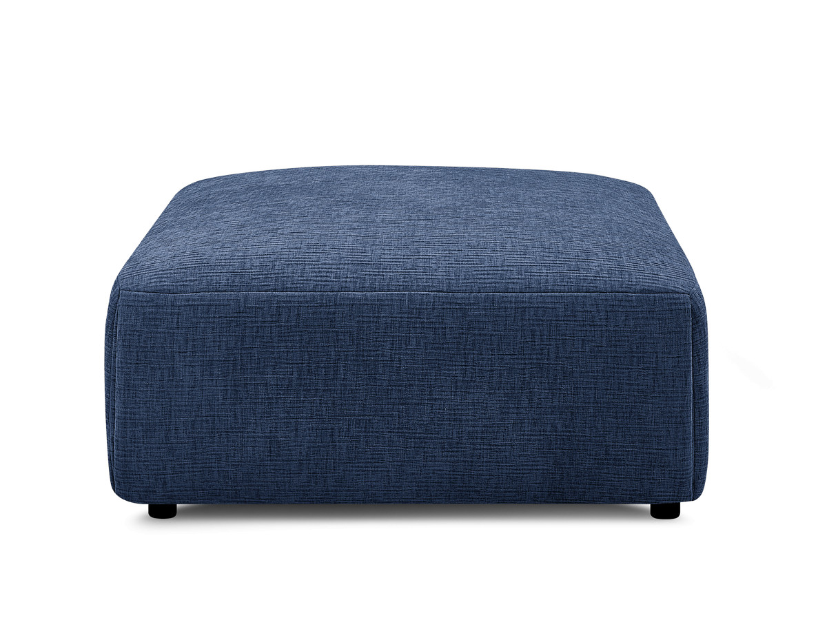 Bobochic Jana Pouf 94 × 114 cm Strukturstoff Dunkelblau