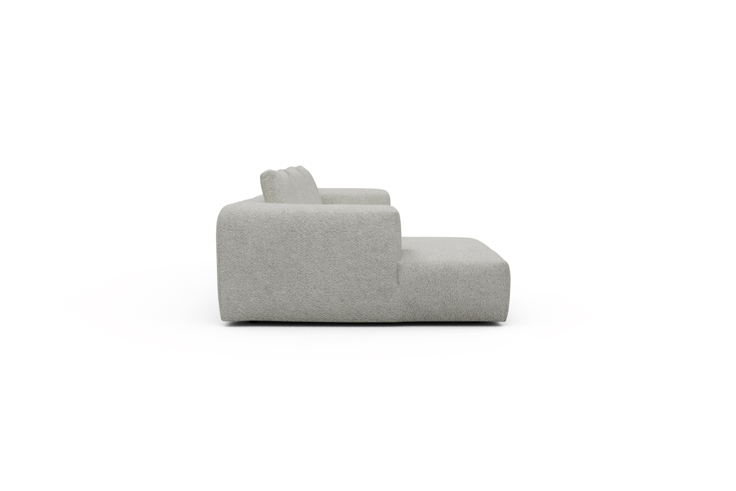 Ecksofa Fred Chaiselongue links mit 2,5-Sitzer Vanora-Warm-Sand