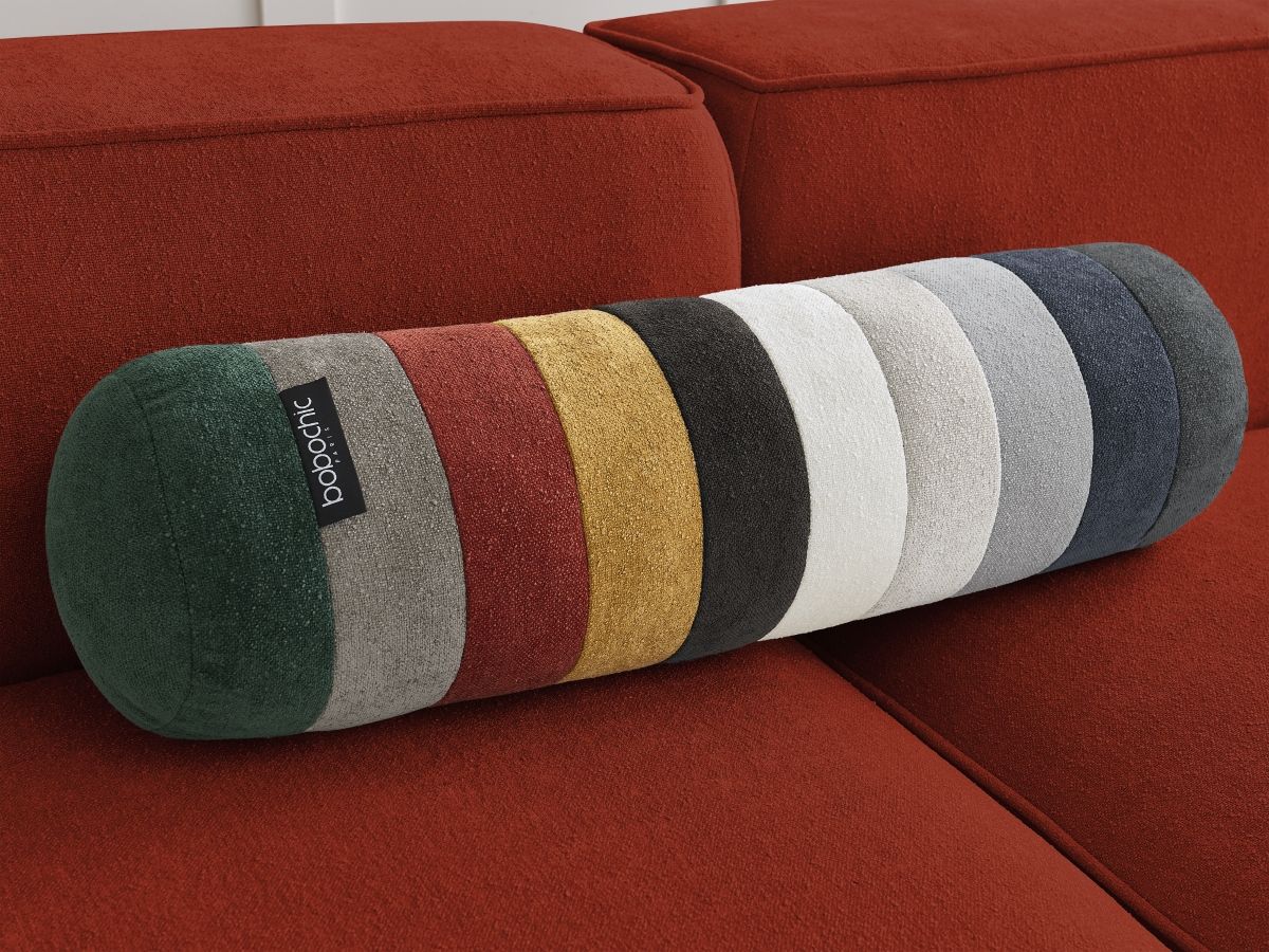 Bobochic Zephyr Sofa 2-Sitzer Strukturstoff Orange