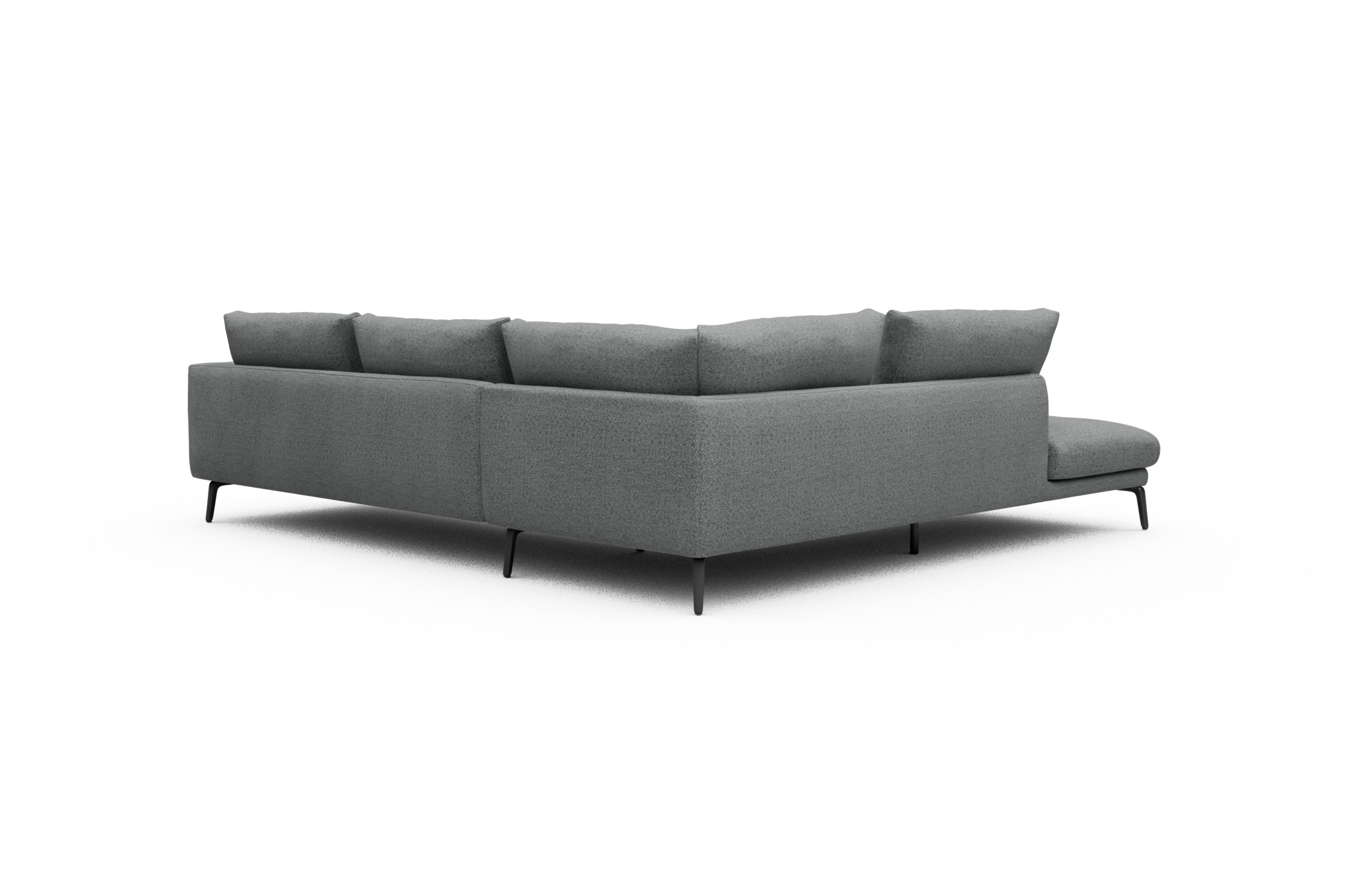 Ecksofa Karl Relax-Ecke links mit 2,5-Sitzer Aivi-Gravet-Grey