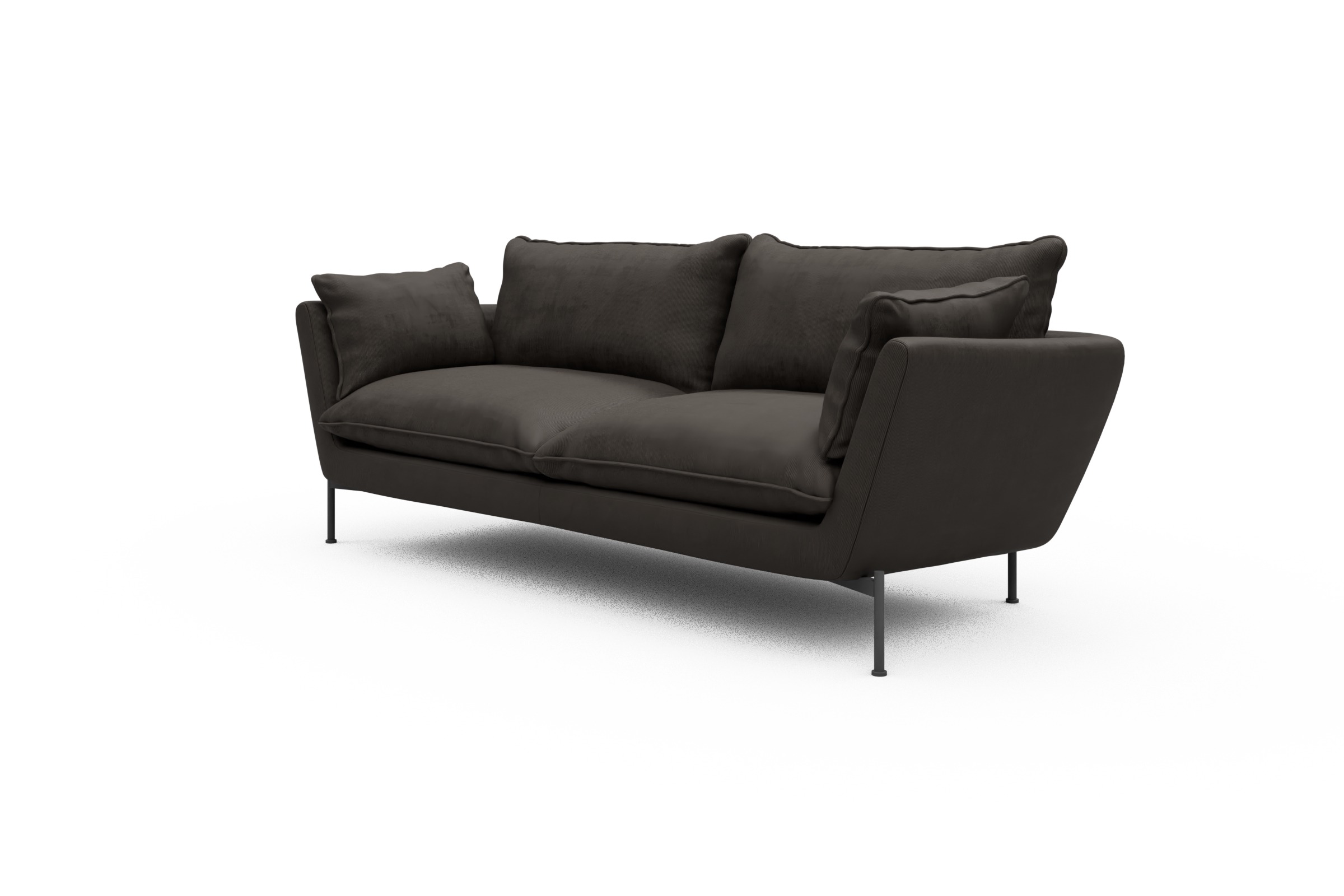 Sofa Anton PREMIUM 3-Sitzer Cordufine-Taupe