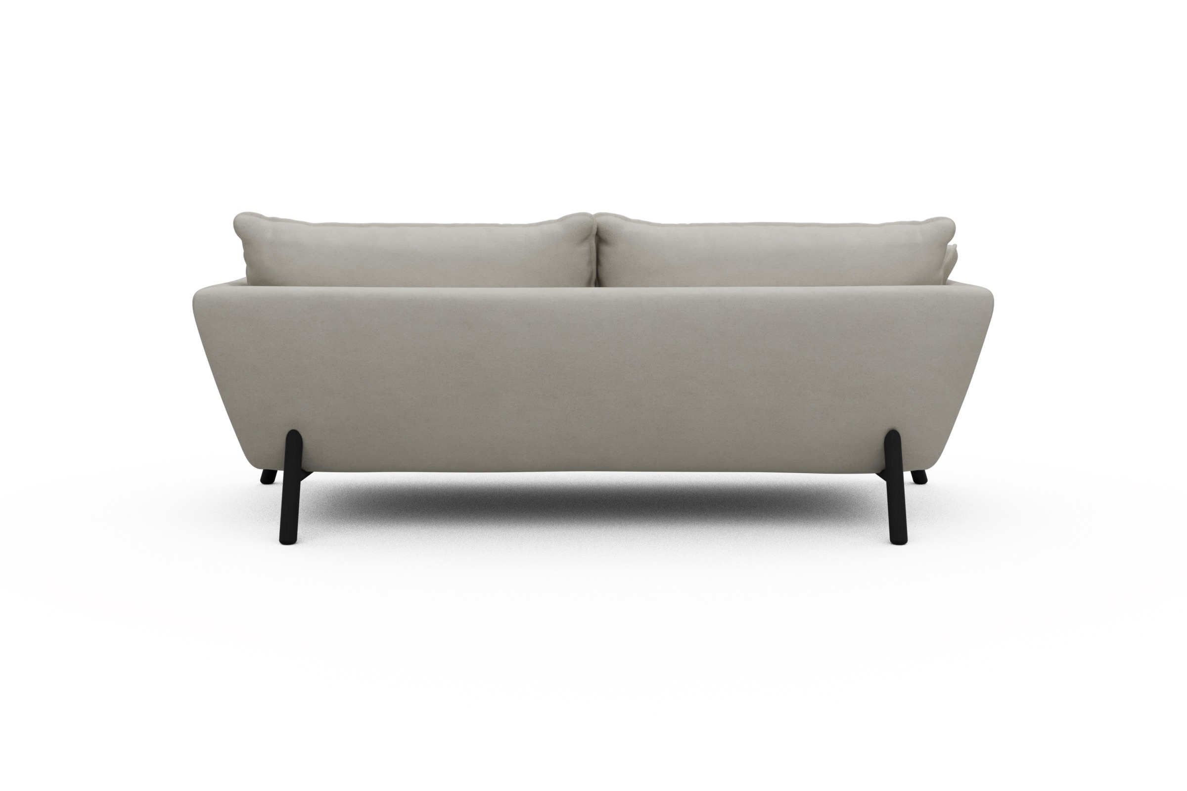 Sofa Emil PREMIUM 3-Sitzer Beinfarbe Eiche Schwarz Denari-Clean-Beige