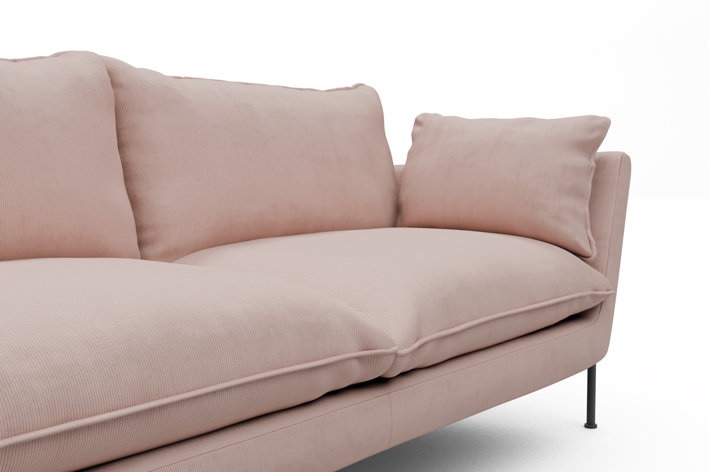 Sofa Anton PREMIUM 2-Sitzer Cordufine-Blush