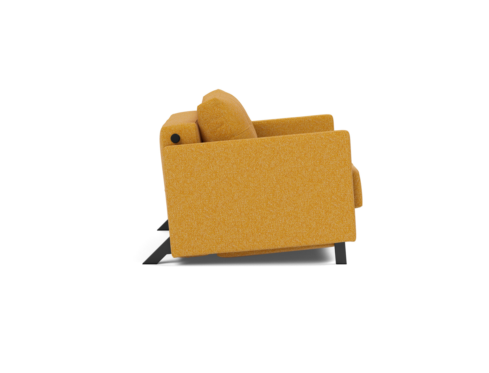 Schlafsessel Cubed 90 mit Armlehnen Boucle Skandi 536-Ochre