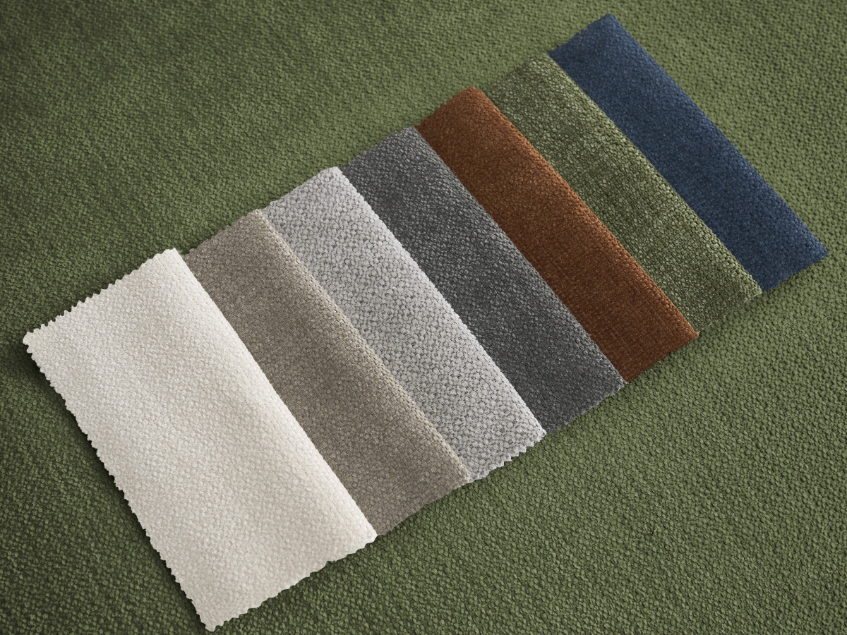 Bobochic Monica Schlafsofa 3-Sitzer mit Bettkasten Stoff Grün