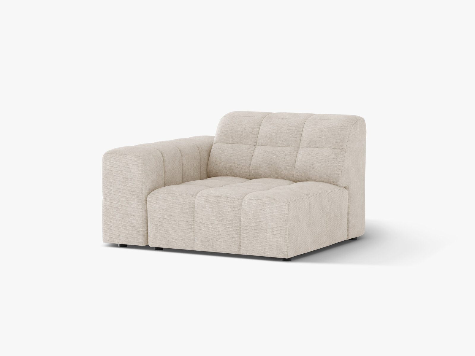 Micadoni Jennifer Sofamodul Links Chenille Eden Helles Beige