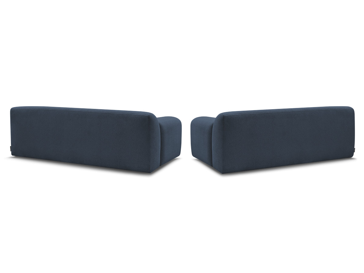 Bobochic Melisse Sofa 5-Sitzer Melange-Stoff Blau