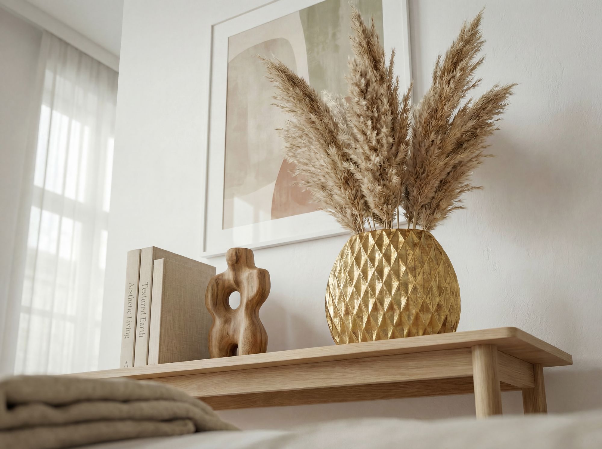 Tischvase Myking Aluminium Gold Ø 34 cm