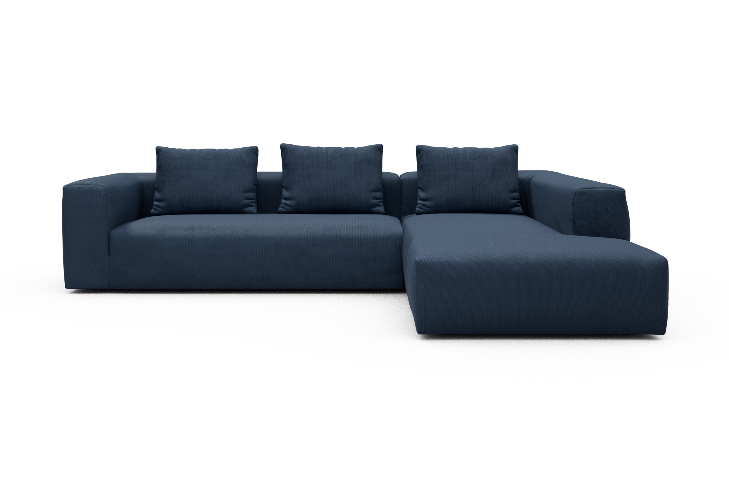Skandi Home Ecksofa Fred Relax-Ecke rechts mit 2,5-Sitzer Cordufine-Royal-Blue moebelfaktor