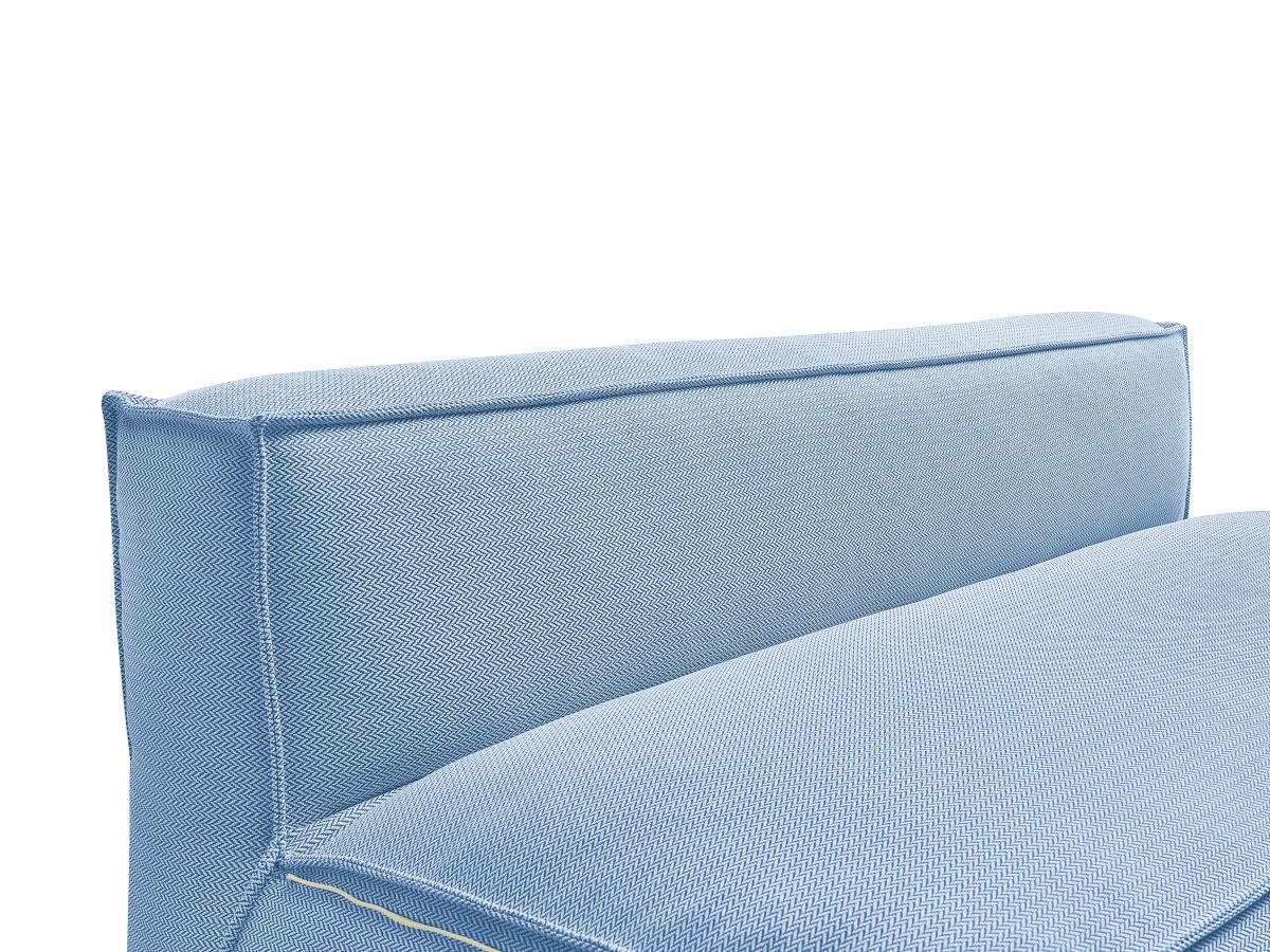 Bobochic Biarritz Sofamodul 2-Sitzer Melange-Stoff Blau