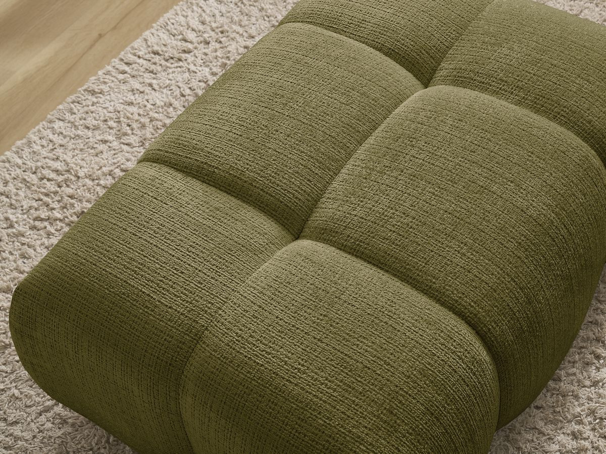 Bobochic Ivane Pouf Strukturstoff Grün