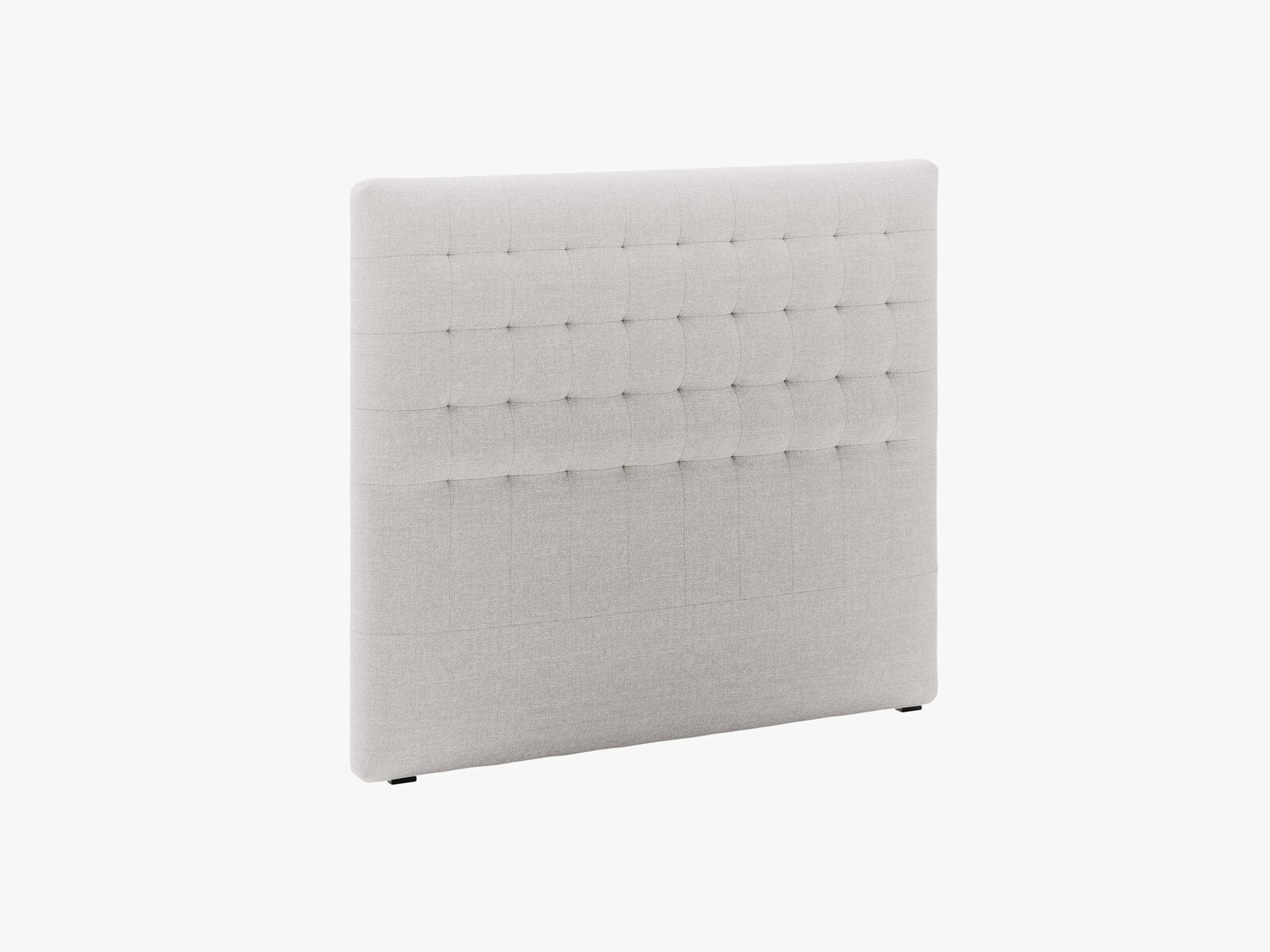 Micadoni Nova Samtiger Kopfteil 120 cm (H 120 cm) Strukturierter Stoff Liberty Hellgrau 140x120