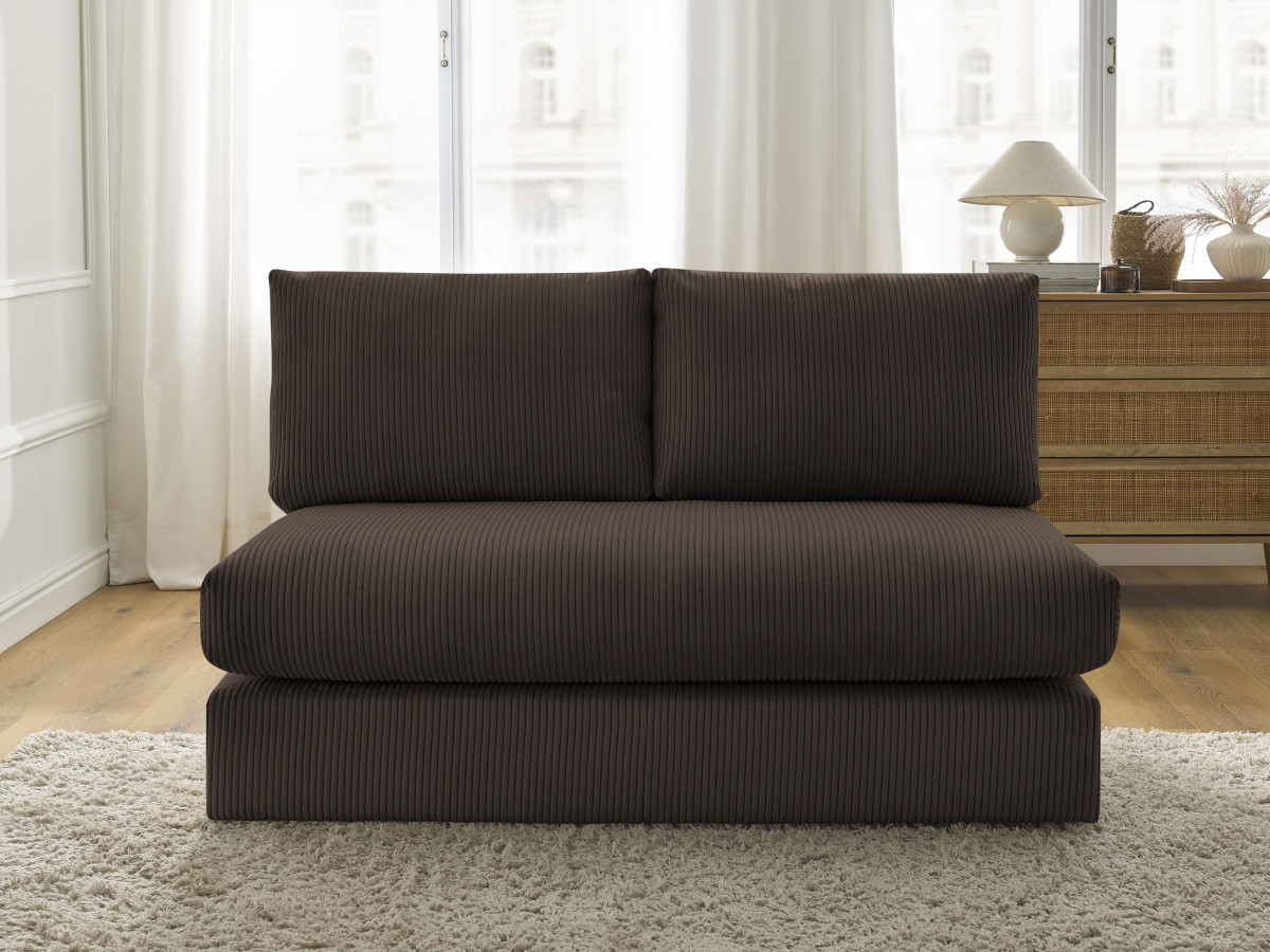 Bobochic Paris Sofamodul 2-Sitzer Cordsamt Braun