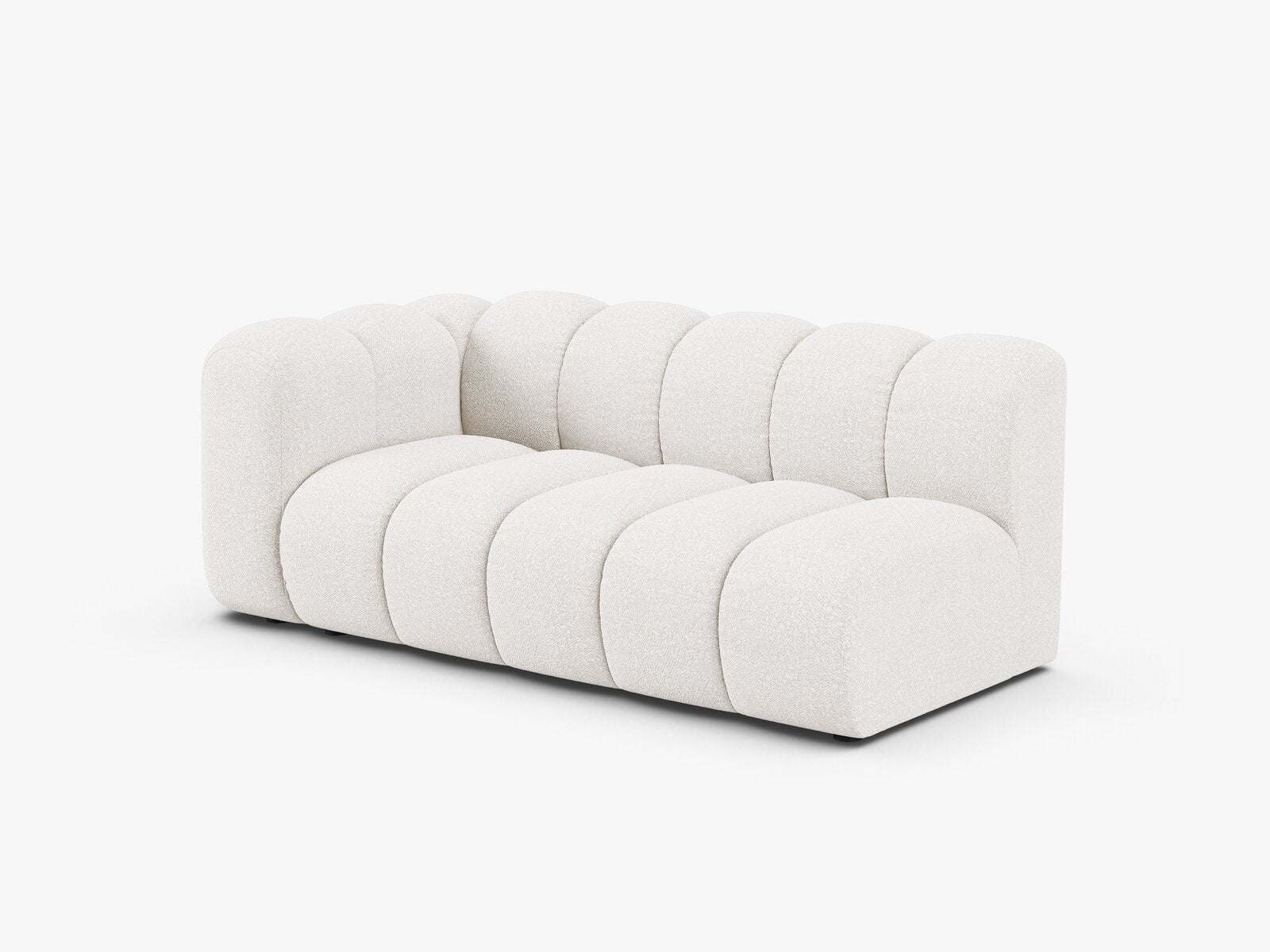 Micadoni Modul Lupine 3-Sitzer Boucle Baloo Weiß Links