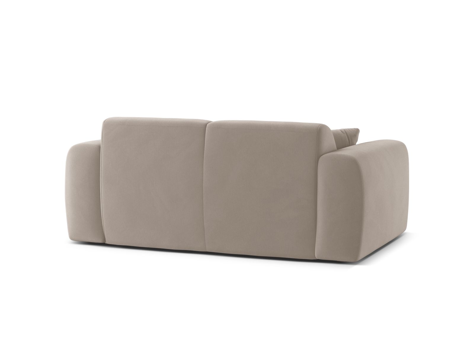 Micadoni Sofa Molino 2-Sitzer Samt Casino Helles Beige