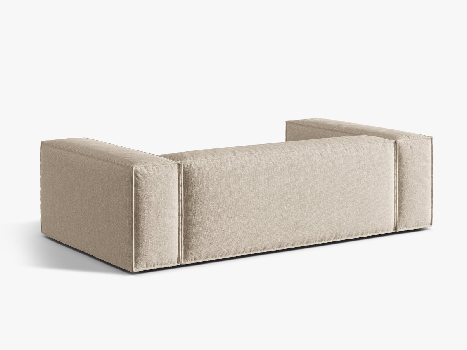 Micadoni Sofa Nuria 3-Sitzer Strukturierter Stoff Beige