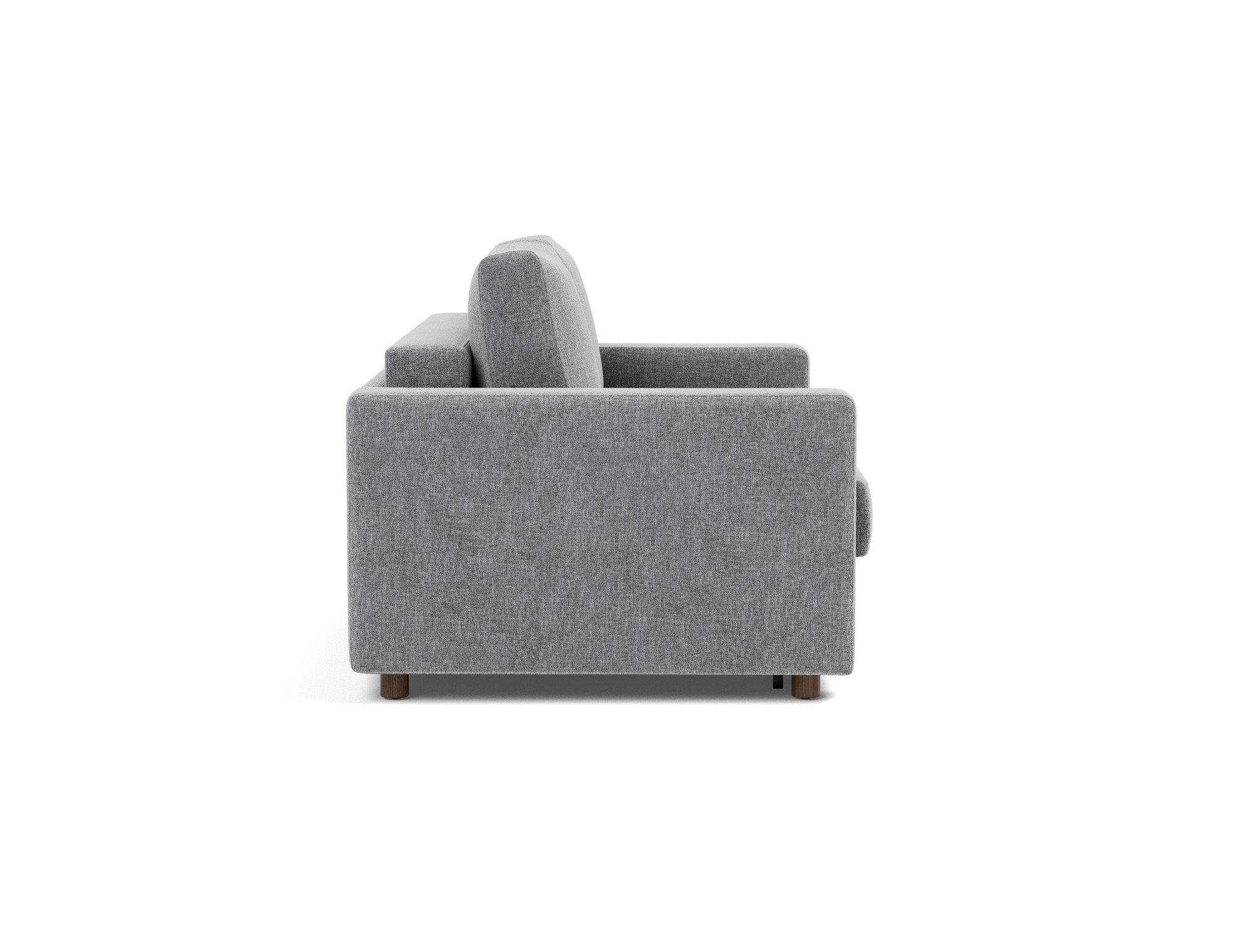 Schlafsofa Neah mit Standard-Armlehnen 140 Strukturierter Stoff Twist 565-Granite