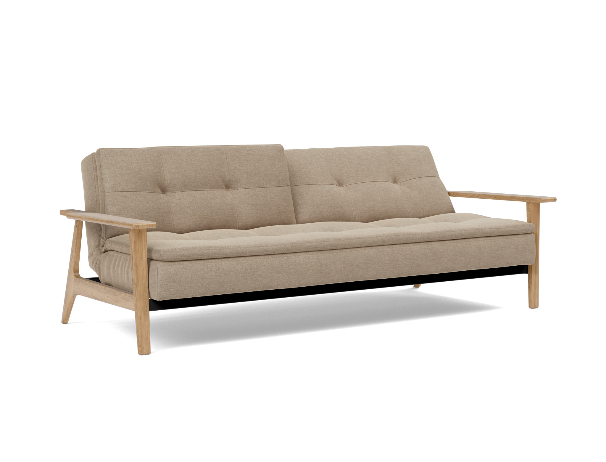 Schlafsofa Dublexo Frej Flachgewebe Phobos 587-Mocha