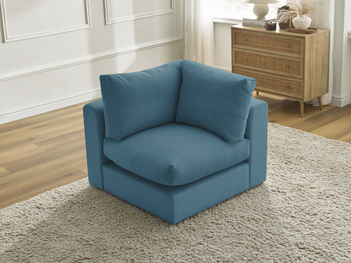 Bobochic Paris Eckmodul Cordsamt Hellblau