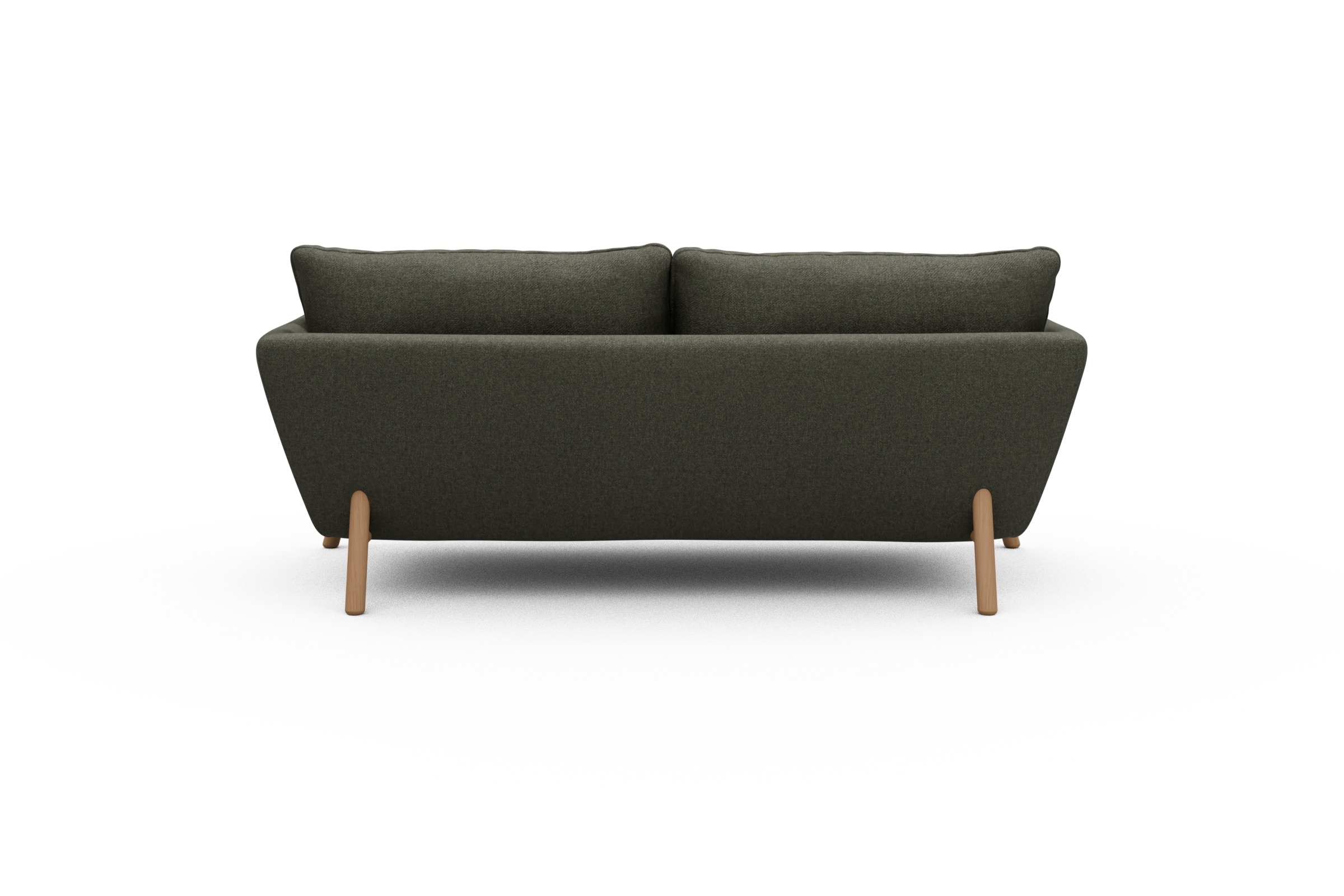 Sofa Emil 2-Sitzer Beinfarbe Eiche Natur Sama-Winter-Moss
