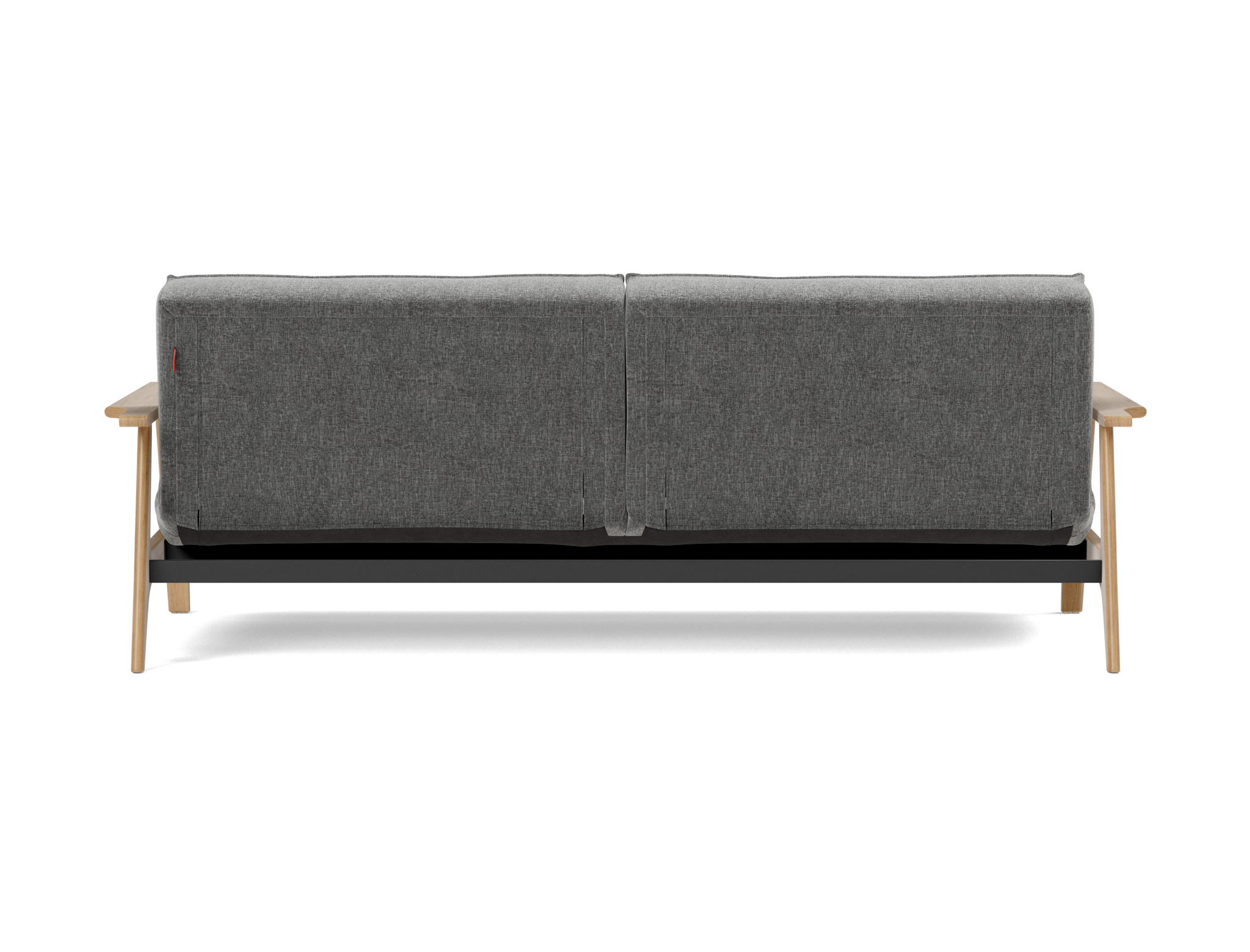 Schlafsofa Splitback Frej Strukturierter Stoff Twist 563-Charcoal