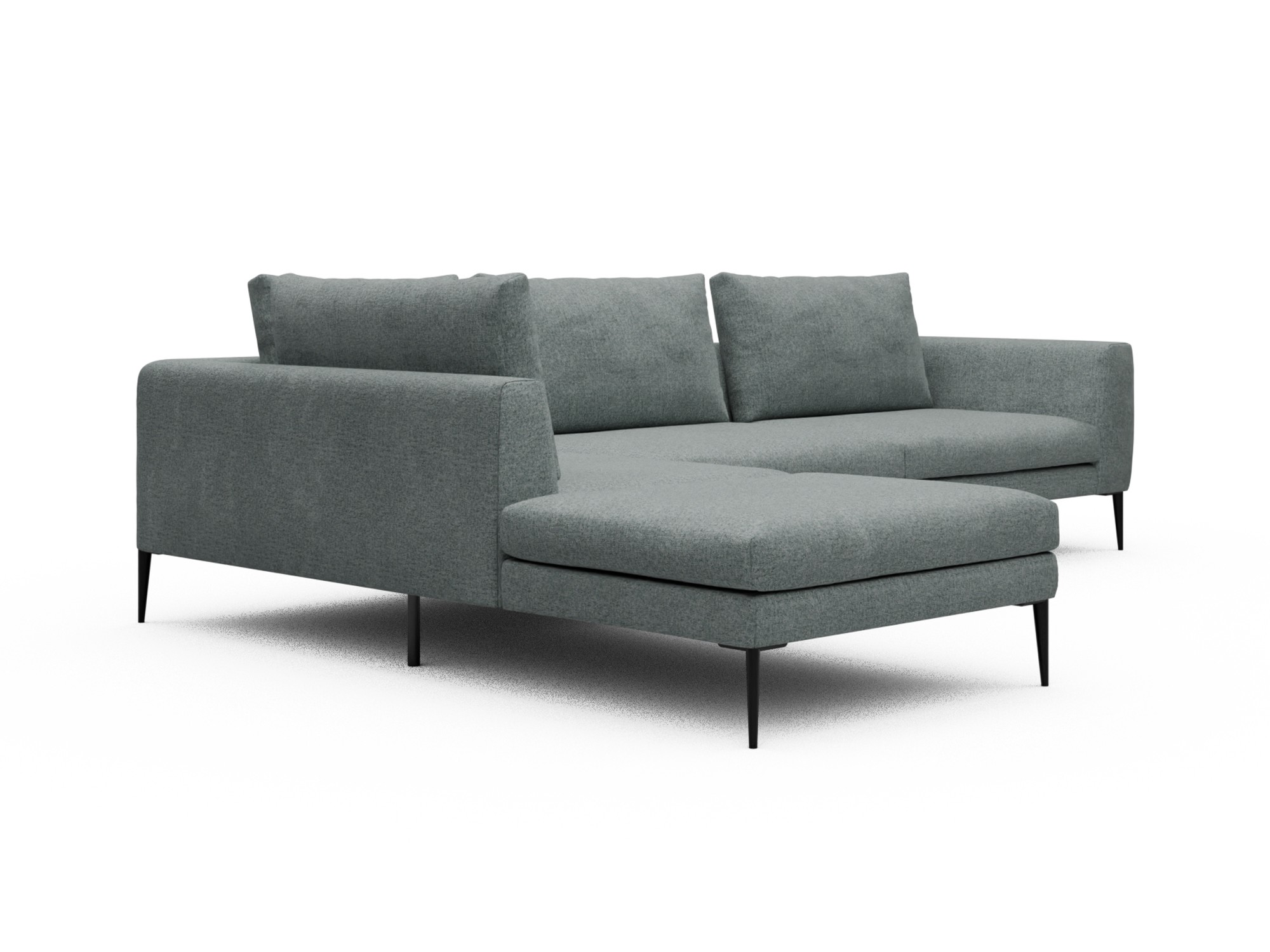 Skandi Home Ecksofa Paul Relax-Ecke links mit 3-Sitzer Casone-Light-Mixed-Green moebelfaktor