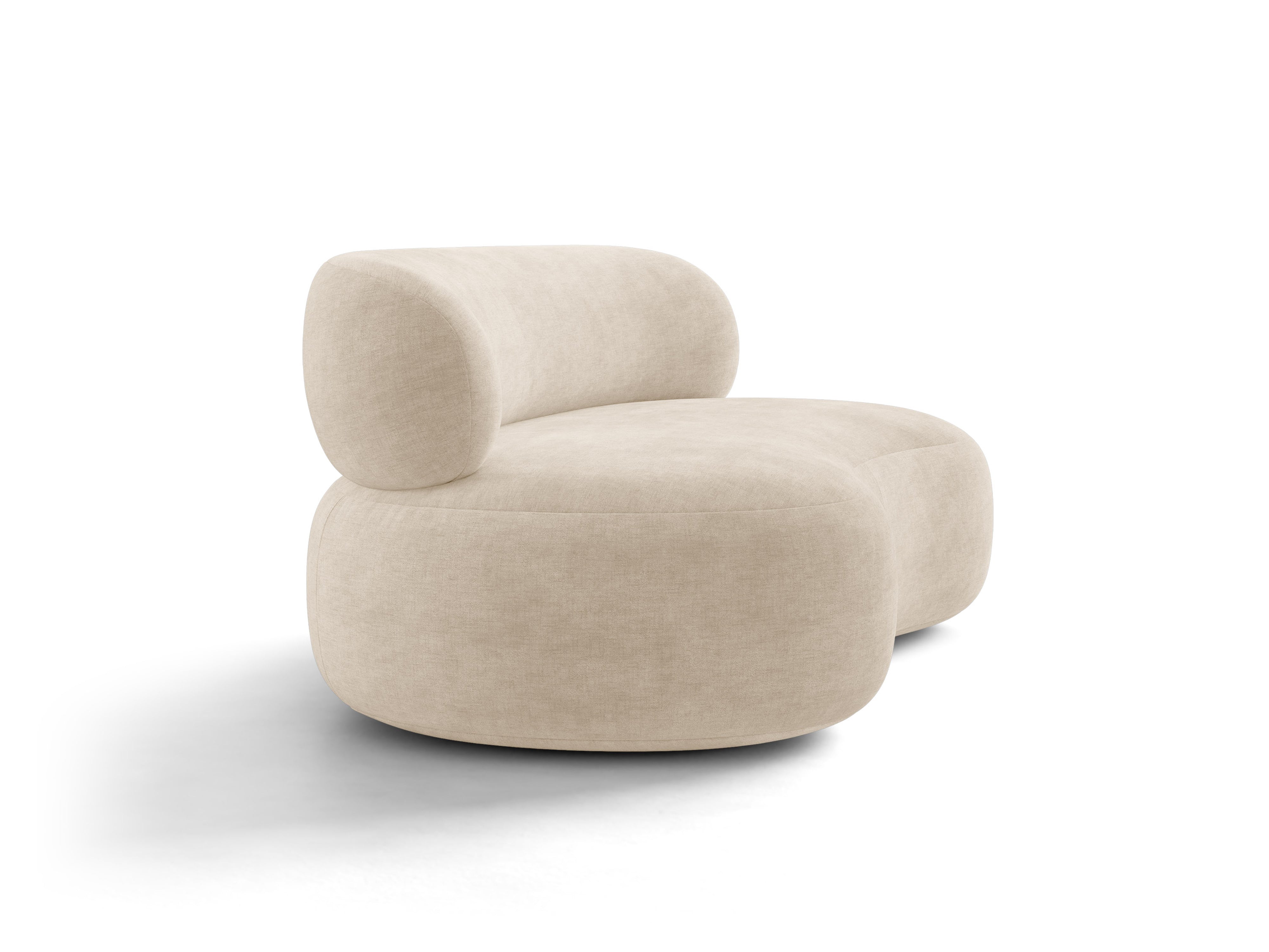 Micadoni Aura Sofa 3-Sitzer Chenille Golden Helles Beige