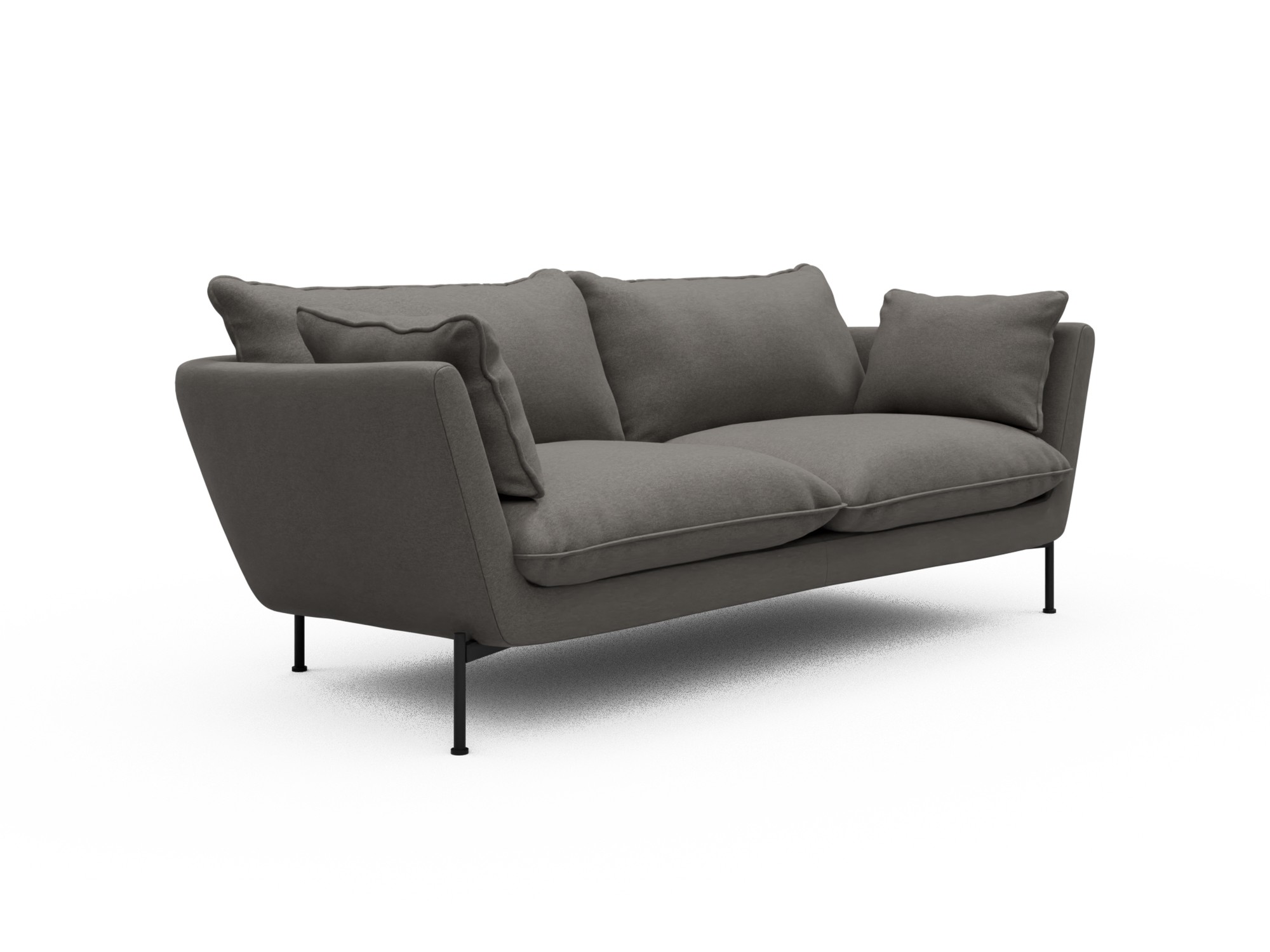 Skandi Home Sofa Anton Soft 2-Sitzer Satya-Taupe moebelfaktor