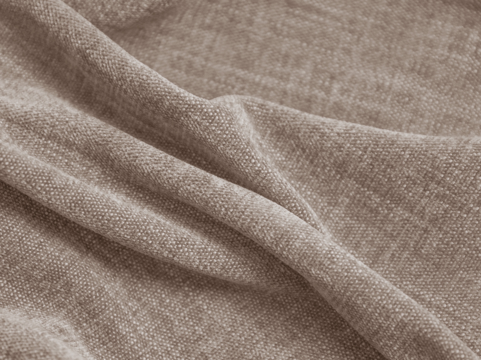 Micadoni Kissen Martina Strukturierter Stoff Boston Dunkelbeige 40x40