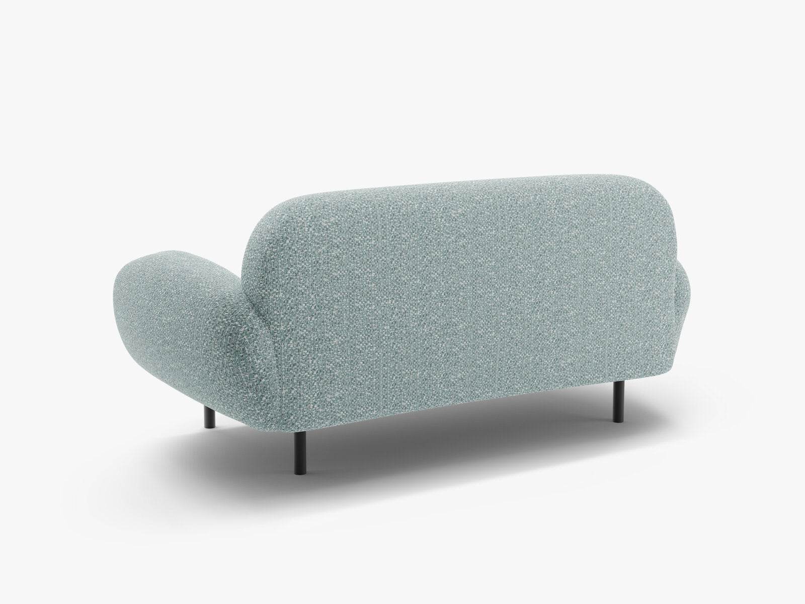 Micadoni Sofa Poppy 2-Sitzer Chenille Silencio Gedämpftes Blau