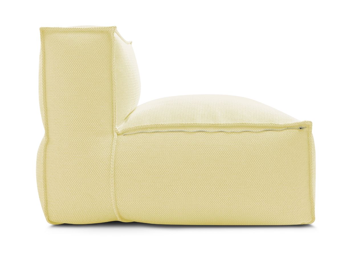 Bobochic Biarritz Sofamodul 1-Sitzer Melange-Stoff Gelb