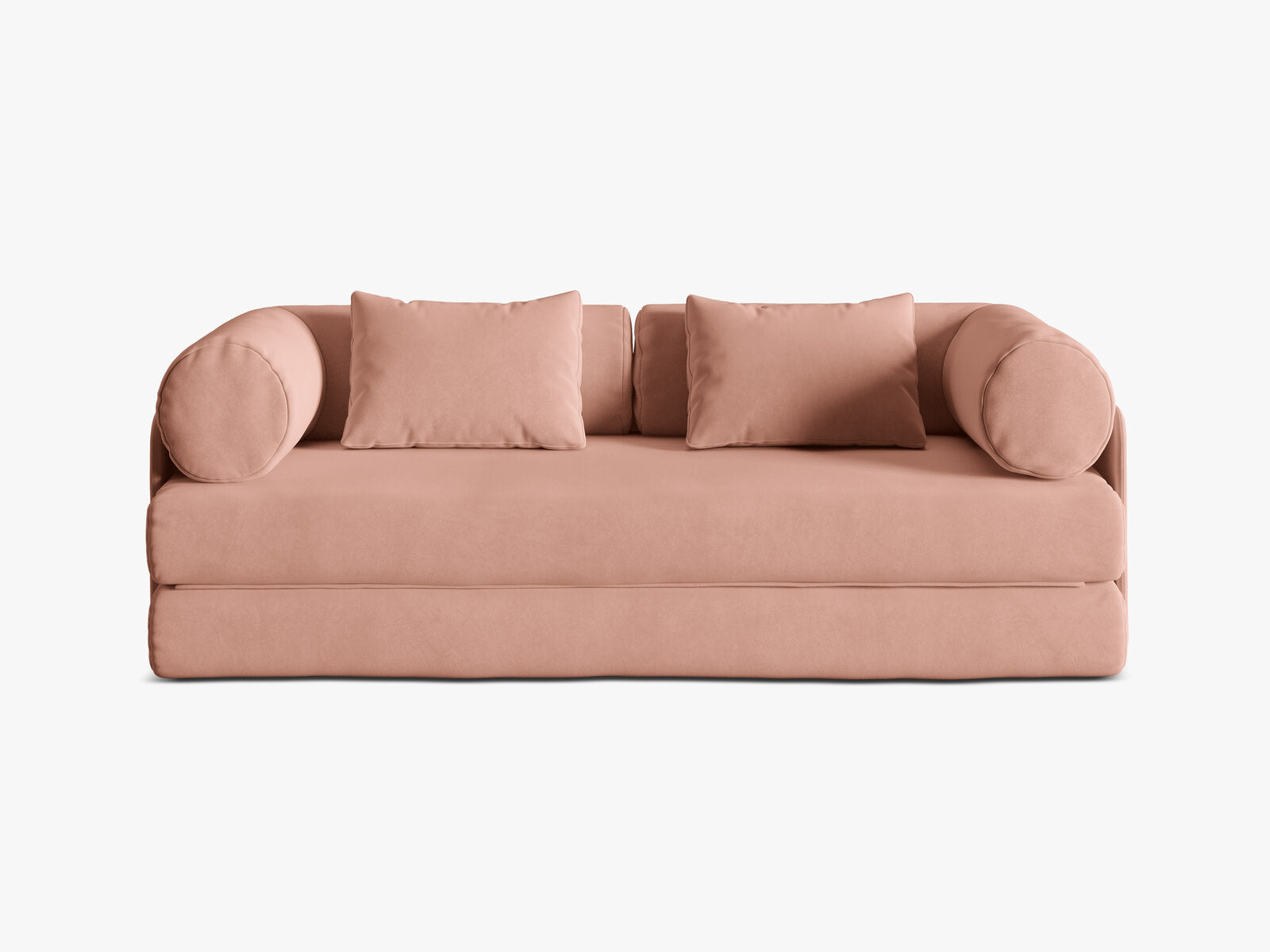 Micadoni Sofa Dreamy 3-Sitzer mit Schlaffunktion Samt Salvador Rosa