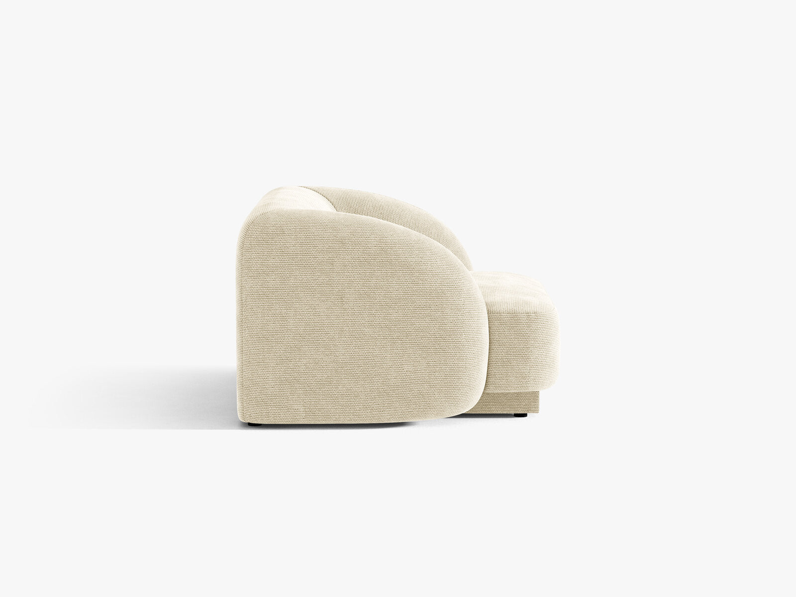 Micadoni Sessel Miley 1-Sitzer Chenille Haga Helles Beige