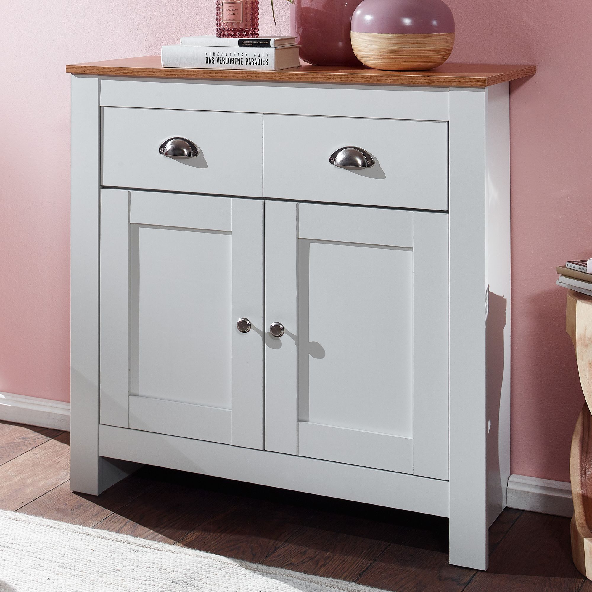 Sideboard Dalatangi Weiß 79 × 34,5 × 81 cm