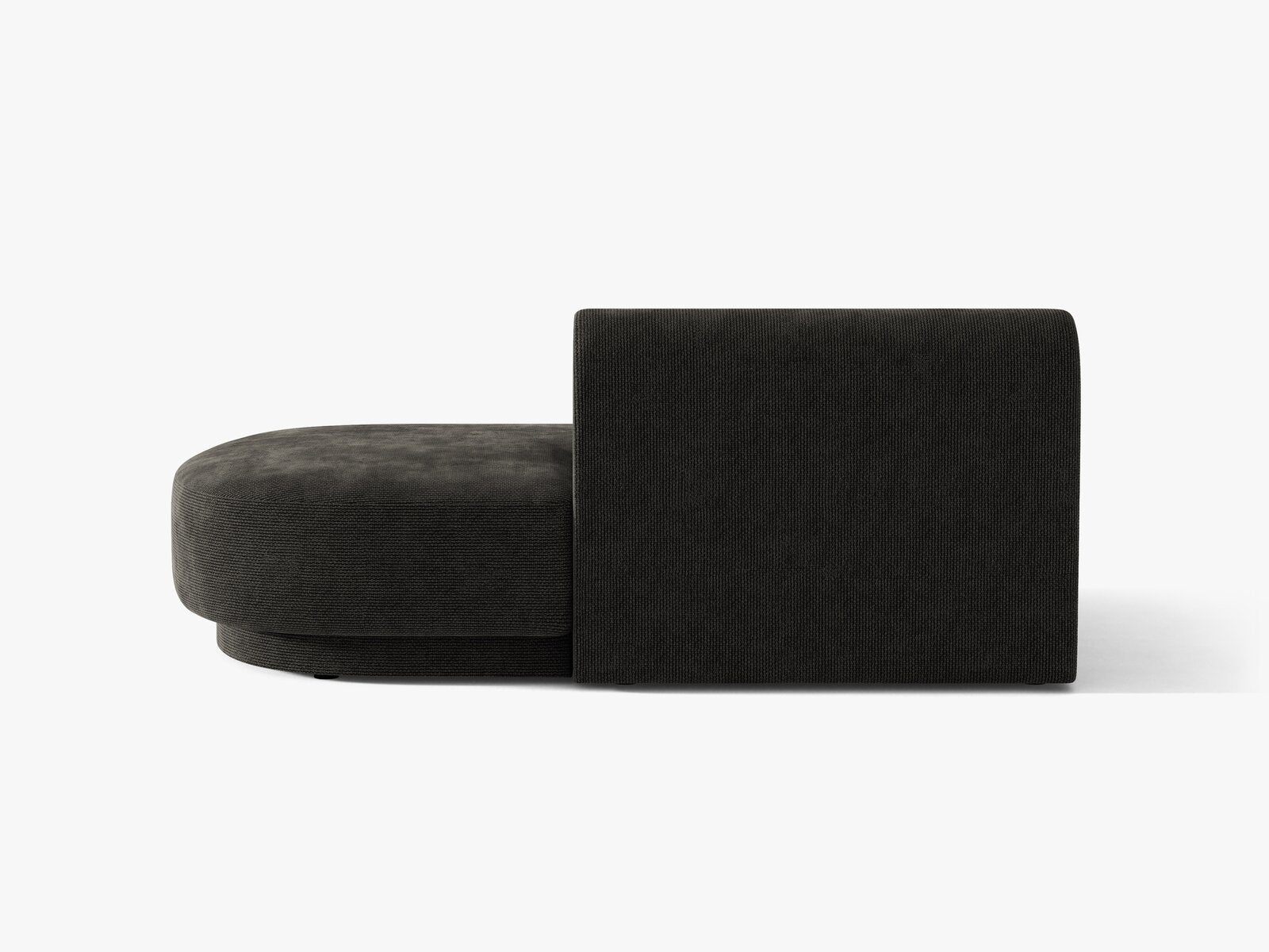 Micadoni 2-Sitzer Sitzmodul offen Miley Rechts Chenille Eden Anthrazit