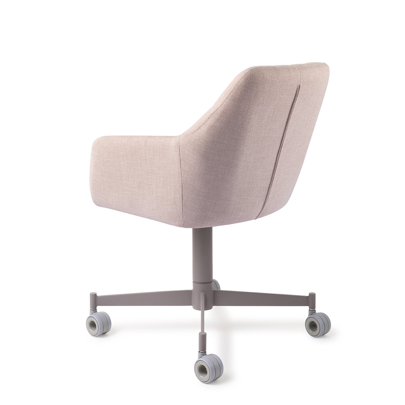 Jesper Home Esszimmerstuhl Noto Petal Pink Caster Grau