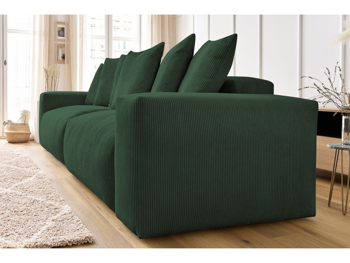 Bobochic Voltaire Sofa 4-Sitzer 320 × 124 cm Cordsamt Grün