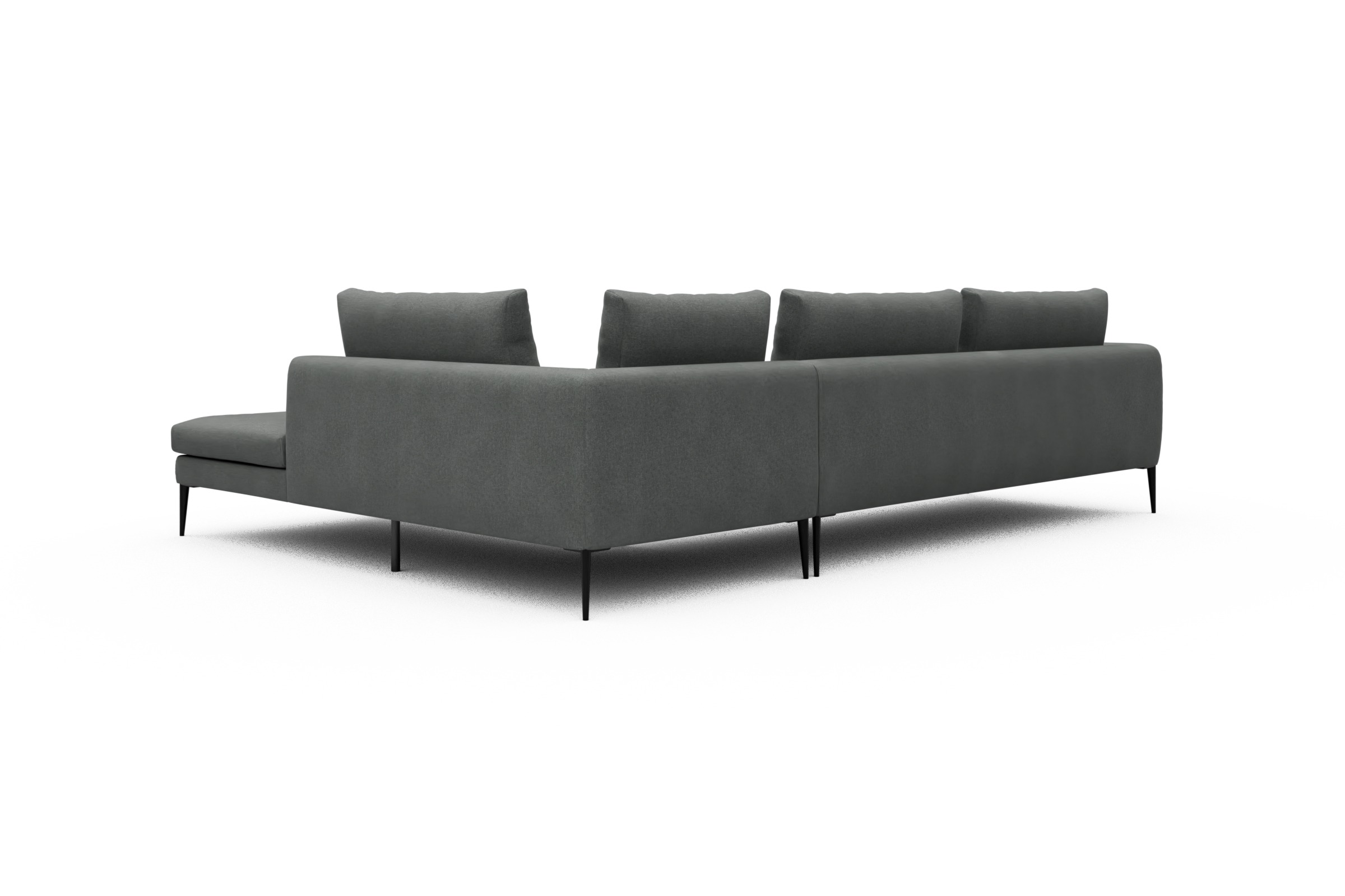 Ecksofa Paul Relax-Ecke links mit 3-Sitzer Satya-Steel