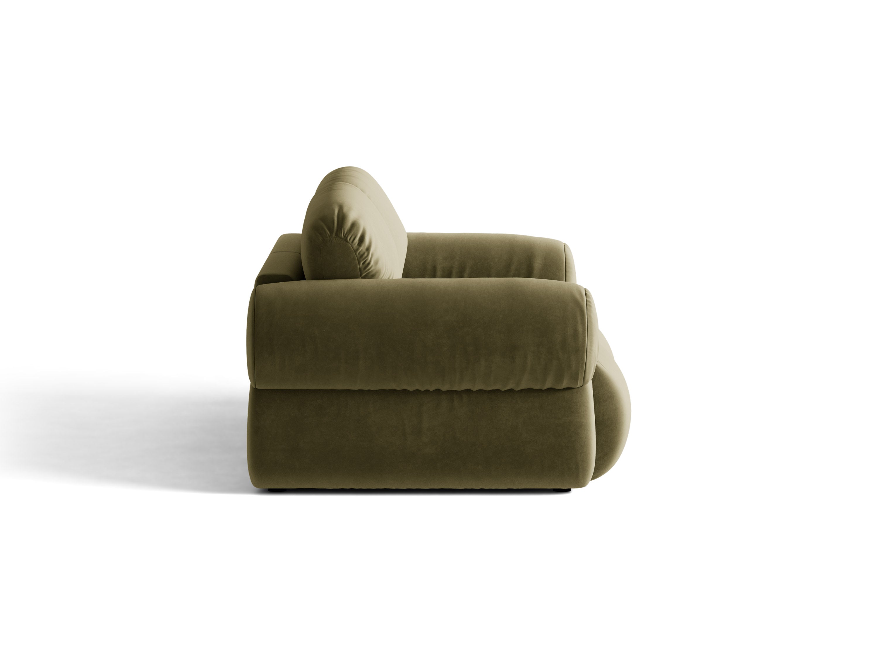 Micadoni Ophelia Sofa 3-Sitzer Samt Salvador Grün