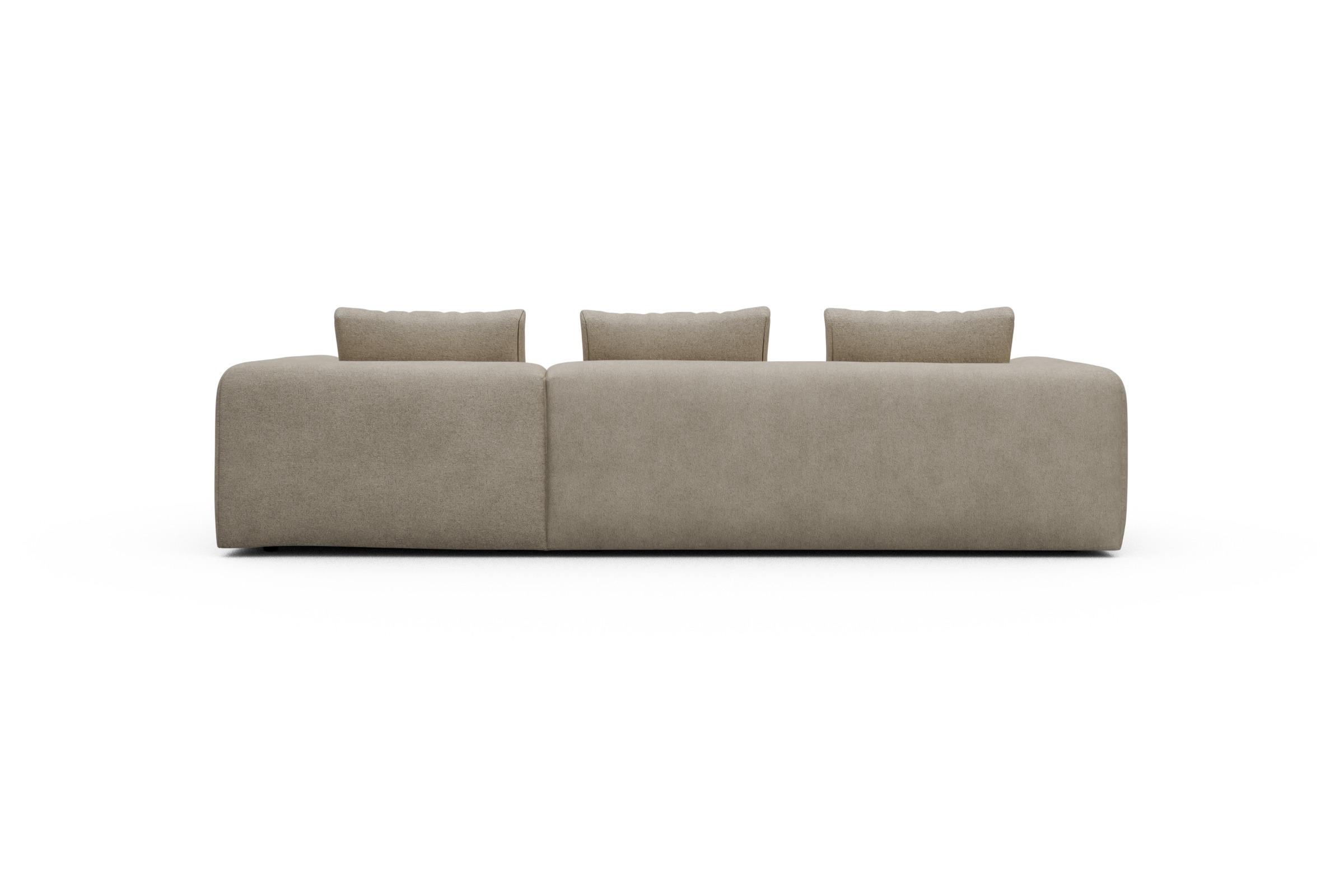 Ecksofa Fred Chaiselongue rechts mit 2,5-Sitzer Boucle-Belge