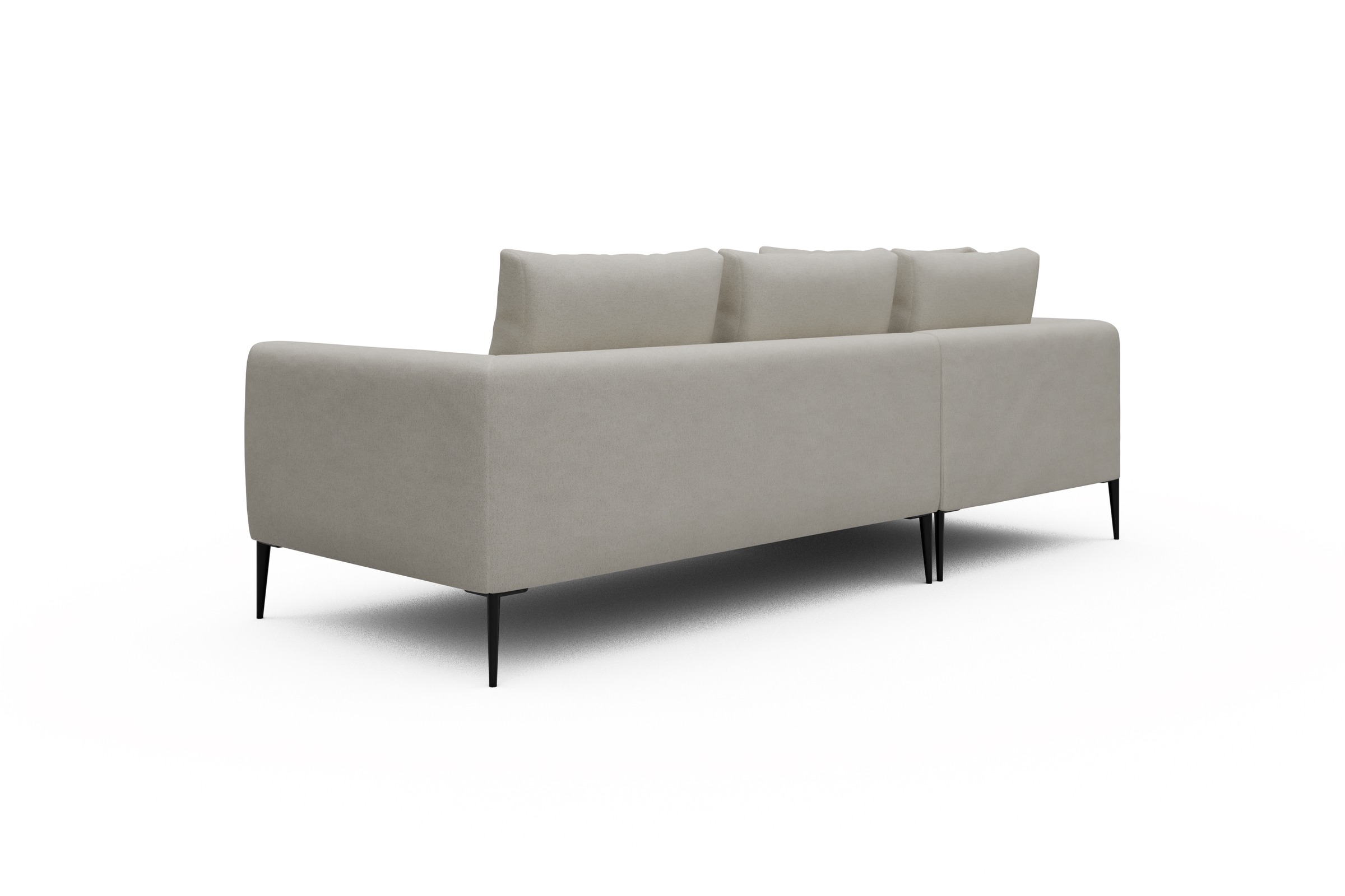 Ecksofa Paul Relax-Ecke links mit 2-Sitzer Denari-Clean-Beige