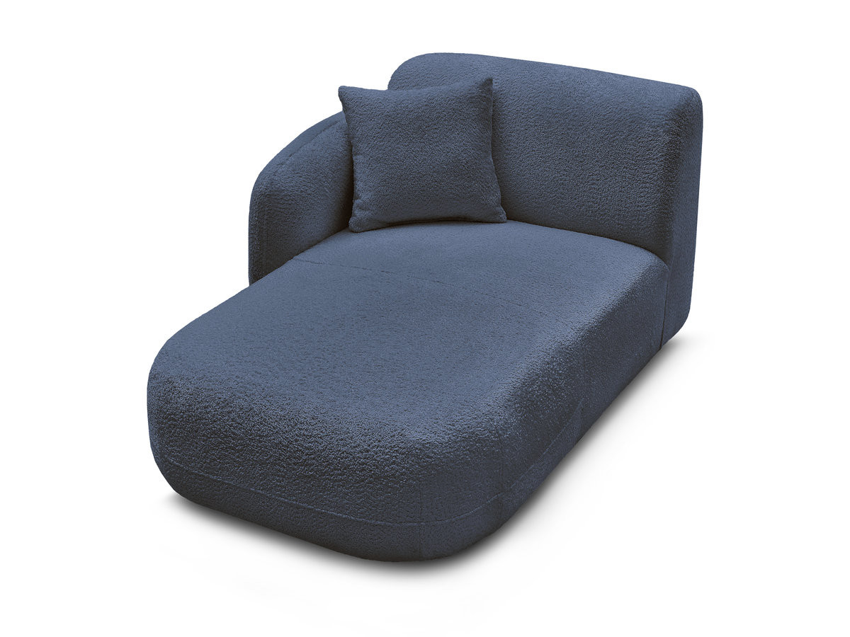Bobochic Anda Méridienne-Modul Chenille Dunkelblau Ecke links
