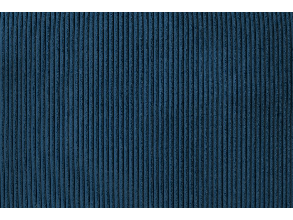Bobochic Voltaire Ecksofa 322 × 268 cm Cordsamt Dunkelblau Ecke links