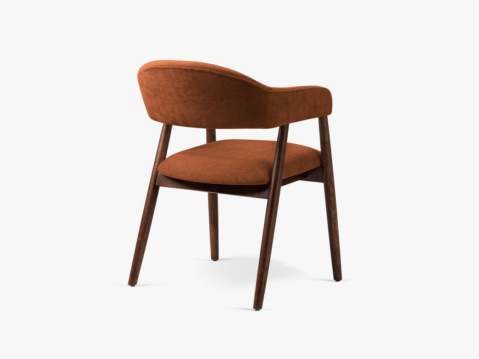 Micadoni Stuhl Adra Chenille Rebel Orange Nussbaum