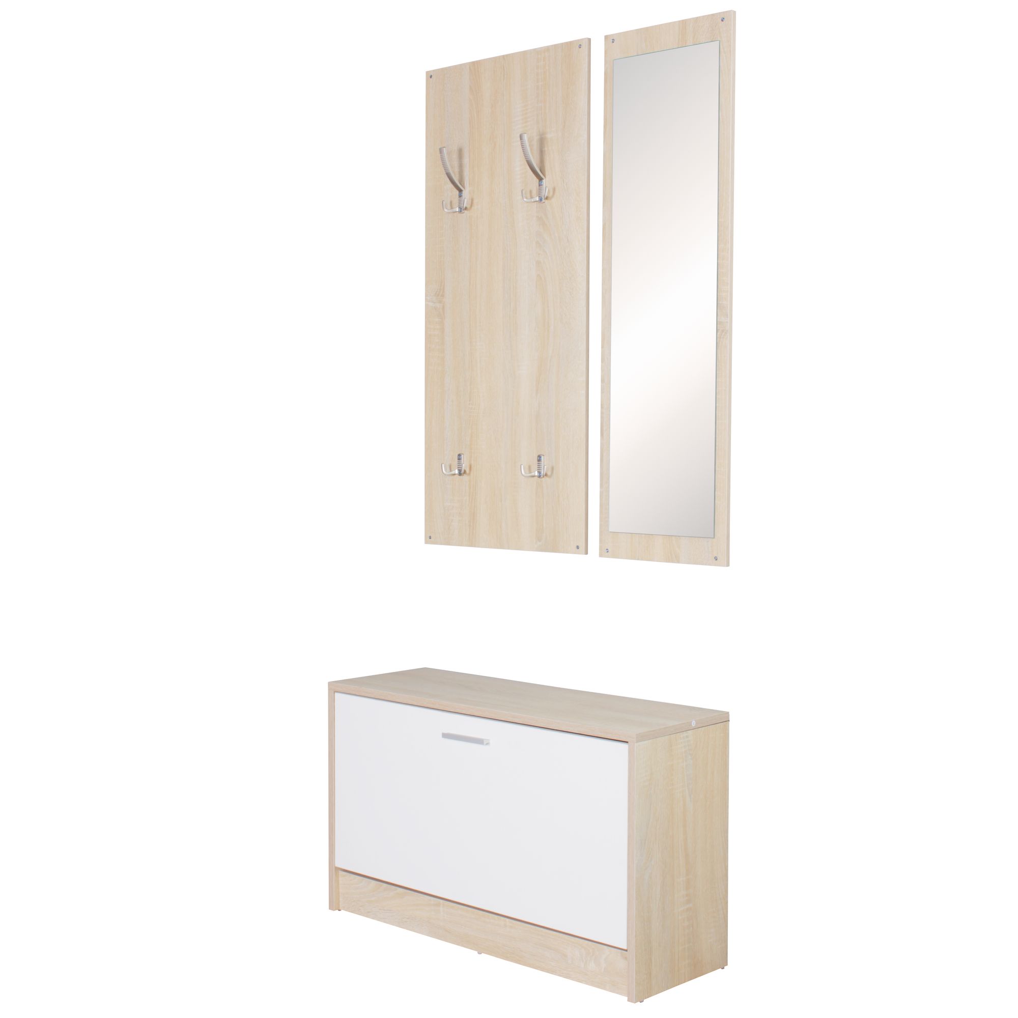 Wandgarderobe Nordvik Sonoma 80 × 27 × 180 cm