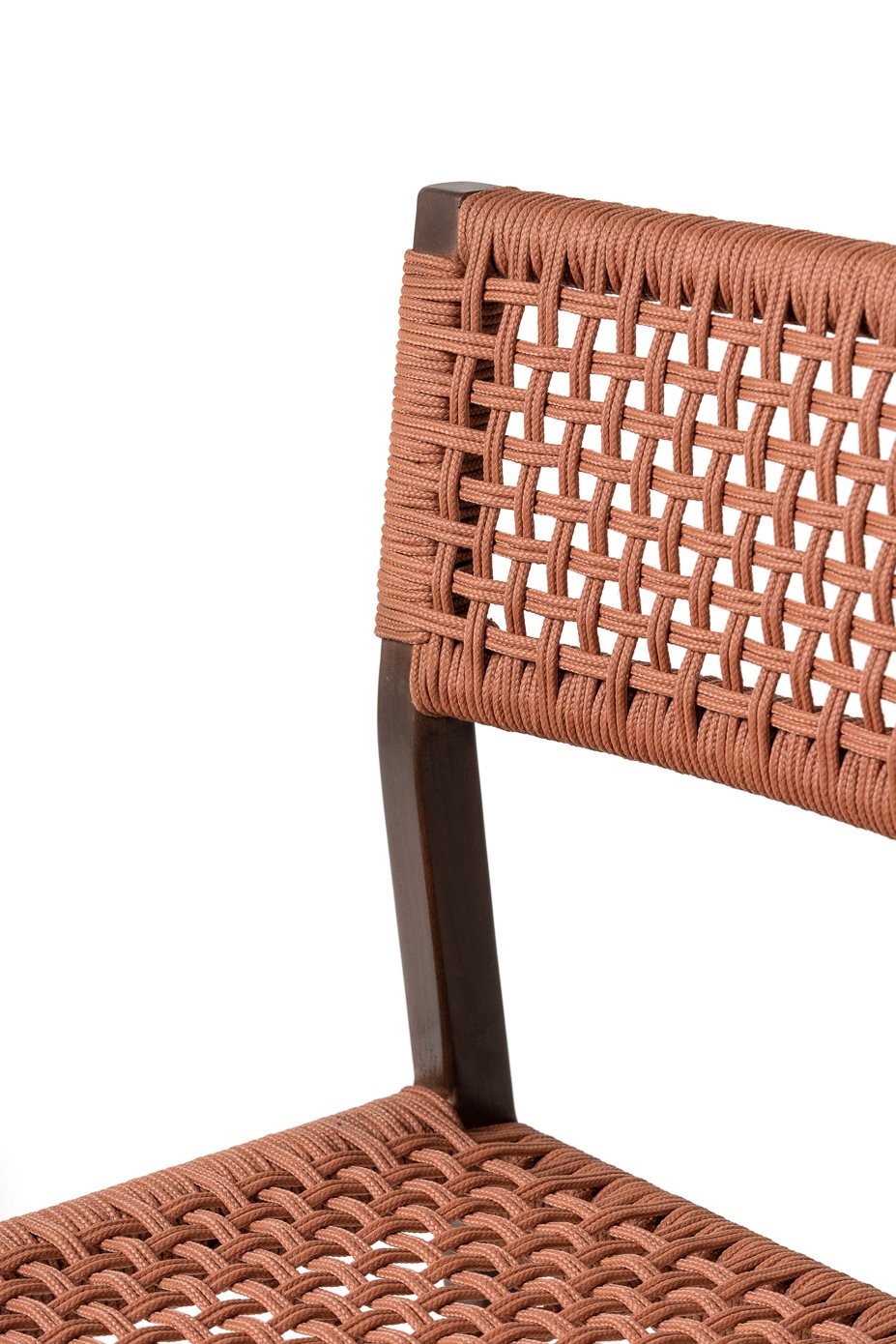 Jesper Home Outdoor-Stuhl Kuwana Cinnamon-Weave Gestell Espresso