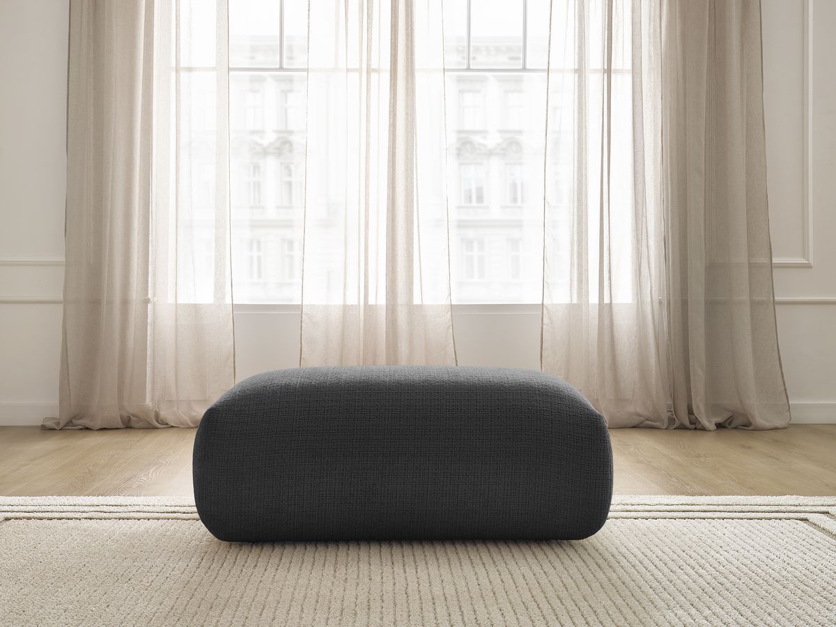 Bobochic Sirius Sofa 1-Sitzer Strukturstoff Schwarz