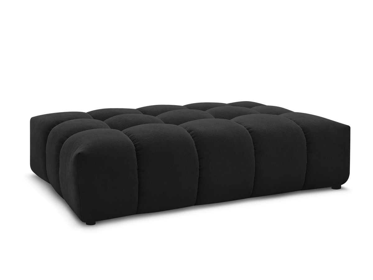 Bobochic Everest Pouf 166 × 100 cm Strukturstoff Schwarz
