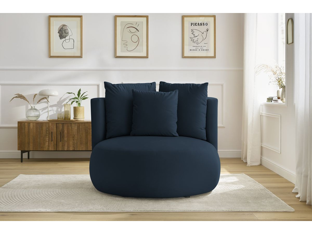 Bobochic Cesar Sessel Samt Blau